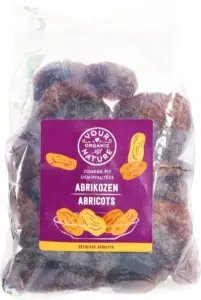 Your Organic Nature Abrikozen Gedroogd, Zonder Pit (500 gr)
