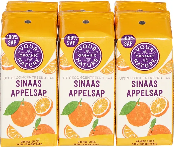 Your Organic Nature Sinaasappelsap (6 x 200 ml)