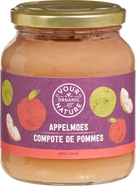 Your Organic Nature Appelmoes Met Rietsuiker (360 gr)