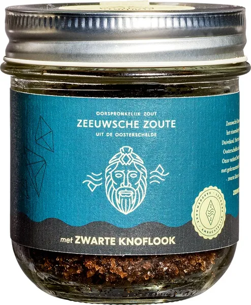 Zeeuwsche Zoute Zout Met Zwarte Knoflook (100 gr)