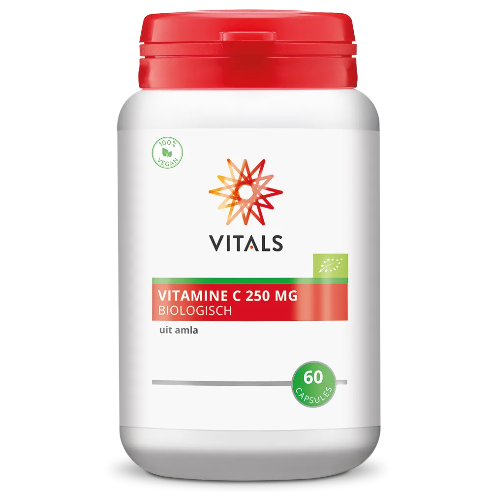 Vitals Vitamine C 250 mg Biologisch (60 capsules)