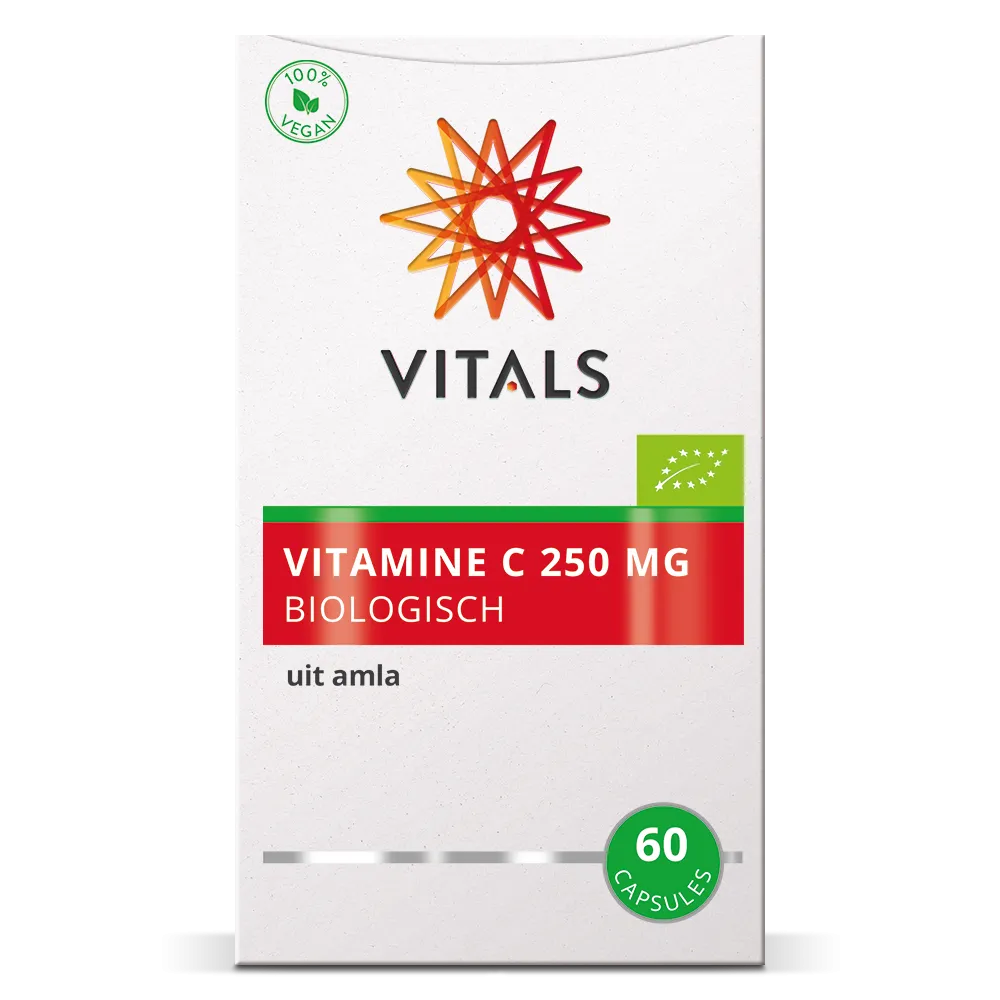 Vitals Vitamine C 250 mg Biologisch (60 capsules) - image 2