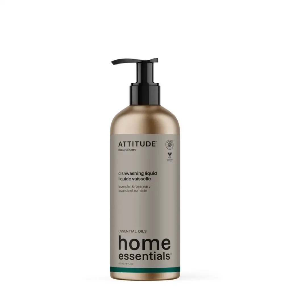 Attitude Home Essentials Afwasmiddel Lavendel & Rozemarijn Aluminium Fles (473 ml)