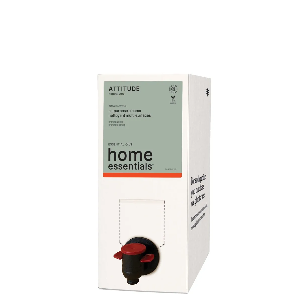 Attitude Home Essentials Allesreiniger Sinaasappel & Salie Navul (2000 ml)