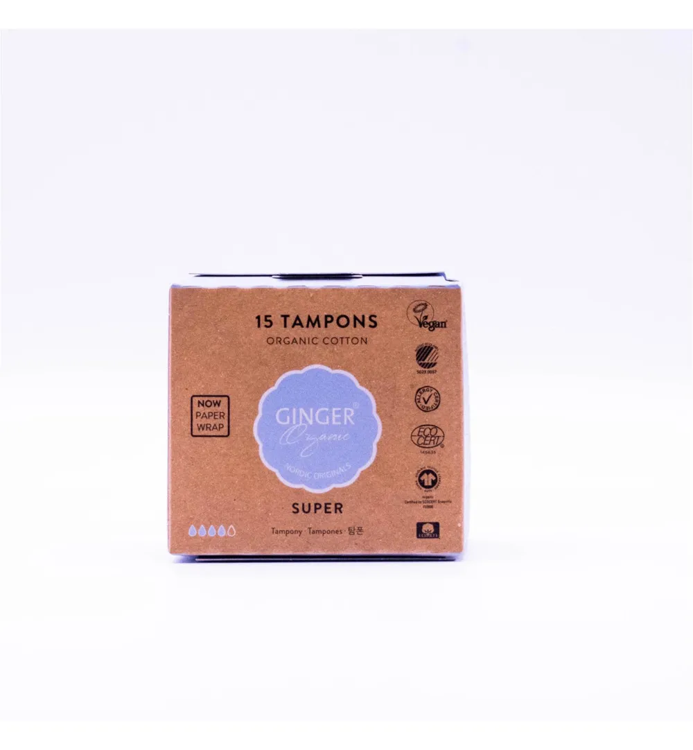 Ginger Organic Tampon super (15 stuks)