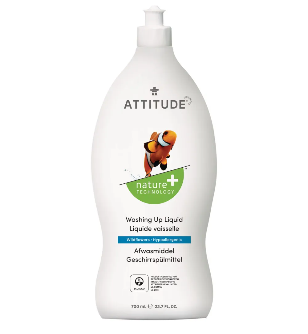 Attitude Nature+ Afwasmiddel Wild Flowers (700 ml)