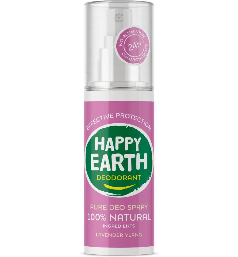 Happy Earth Pure deodorant spray lavender ylang (100 ml)