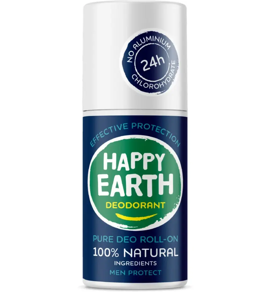 Happy Earth Pure deodorant roll-on men protect (75 ml)