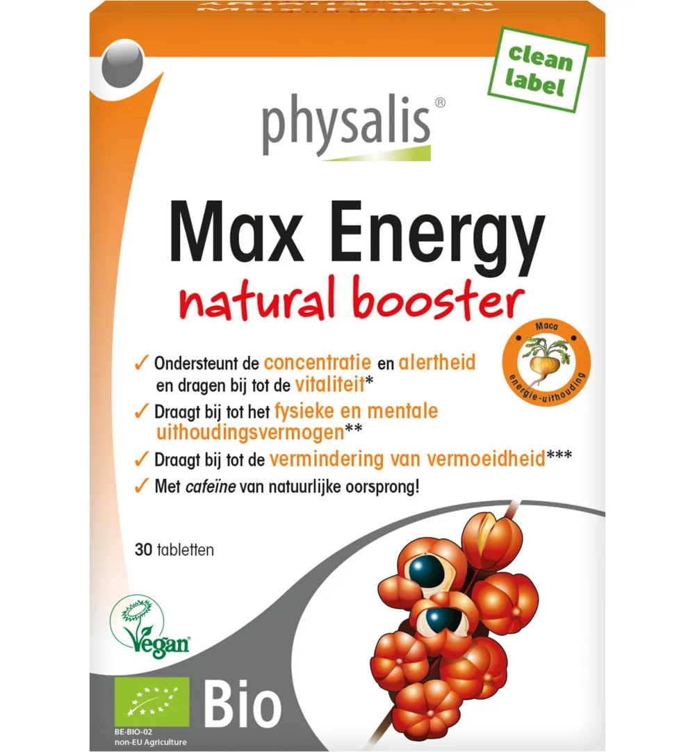 Physalis Max Energy Bio (30 tabletten)