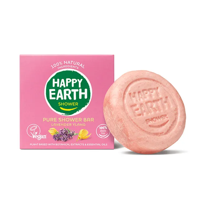 Happy Earth Showerbar Lavender Ylang (90 gr) - image 7