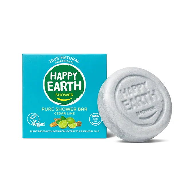 Happy Earth Shower Bar Cedar Lime (90 gr) - image 7