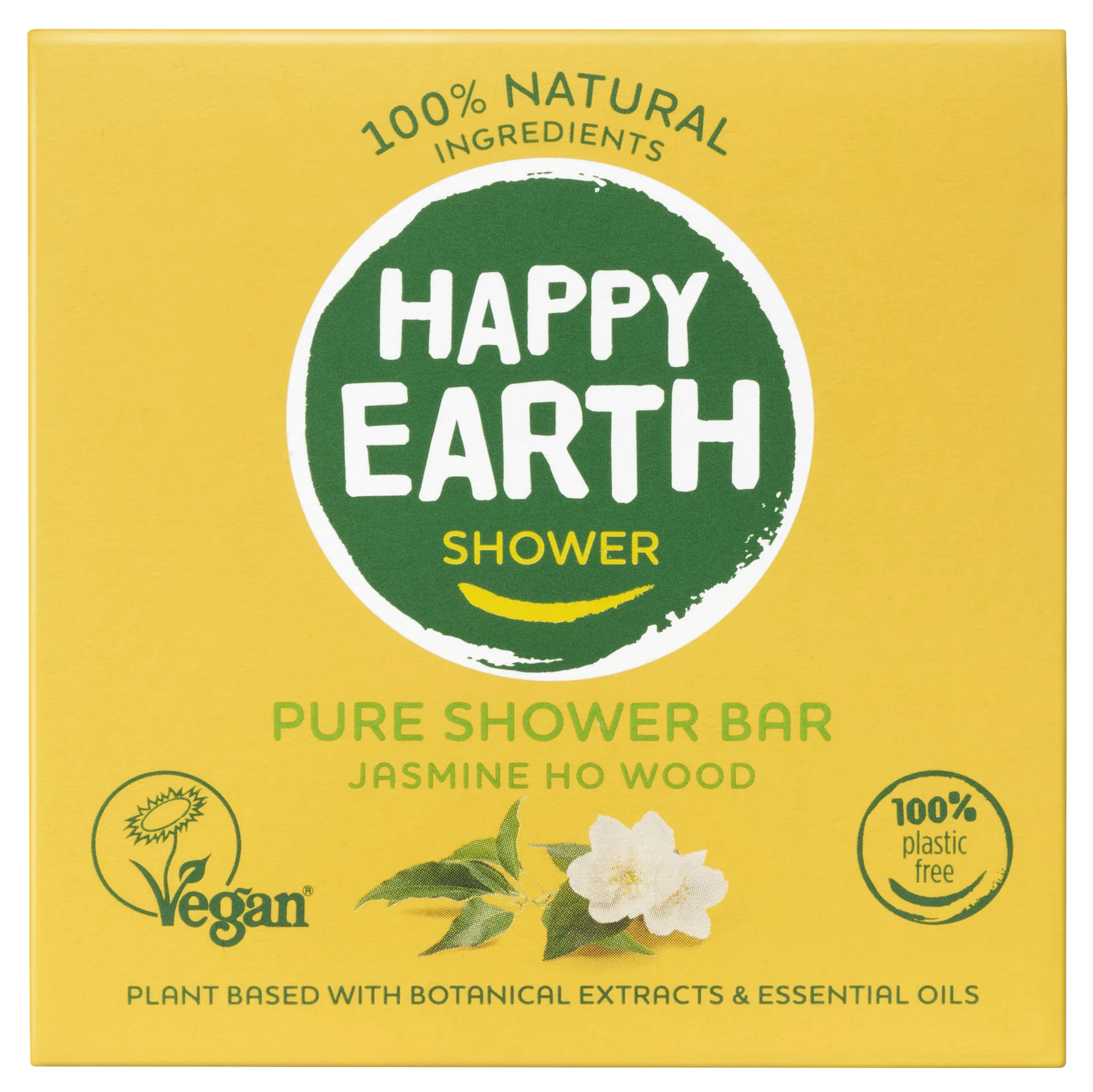 Happy Earth Showerbar jasmine ho wood (90 gr)