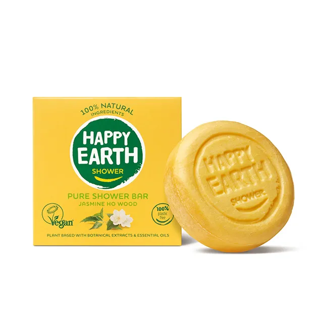 Happy Earth Showerbar jasmine ho wood (90 gr) - image 6