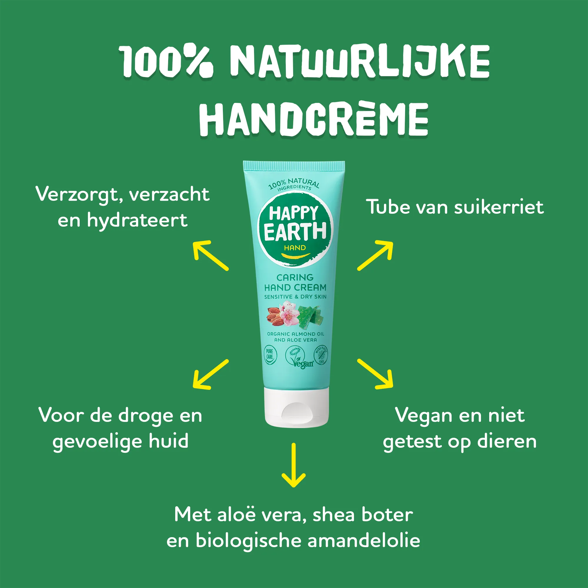 Happy Earth Handcreme Verzorgend (75 ml) - image 5