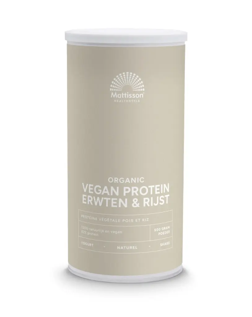 Mattisson Vegan Protein Erwten & Rijst Naturel Bio (500 gr)