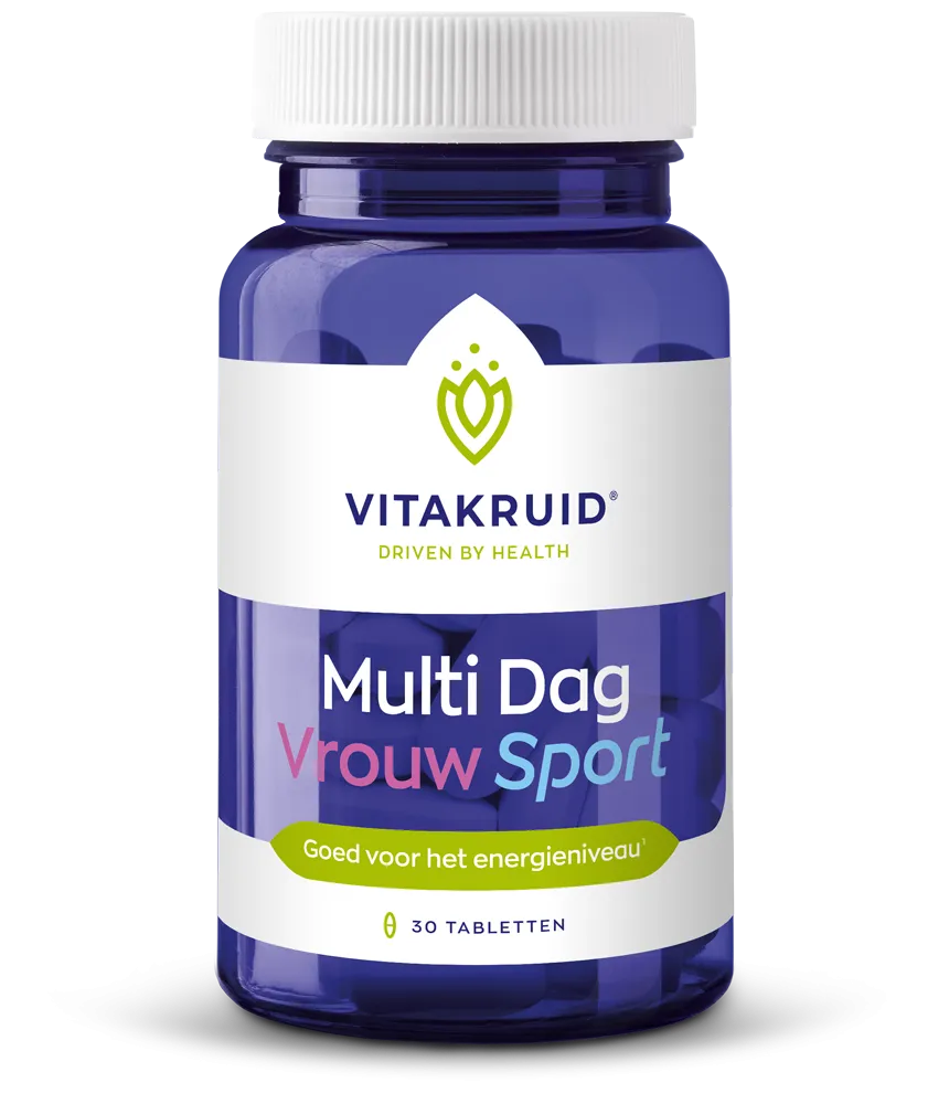 Vitakruid Multi Dag Vrouw Sport 100% Vegan (30 tabletten)