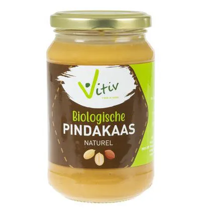 Vitiv Pindakaas Naturel Bio (350 gr)