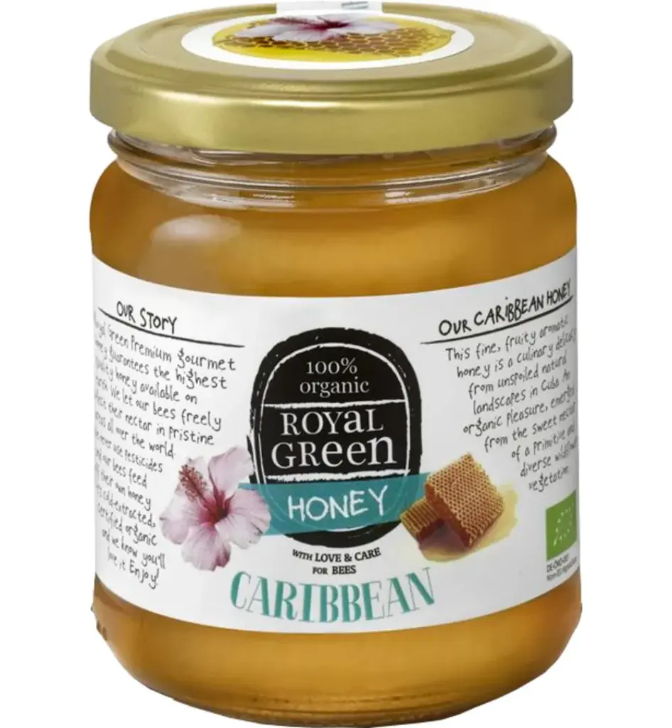 Royal Green Caribbean honey bio (250 gr)