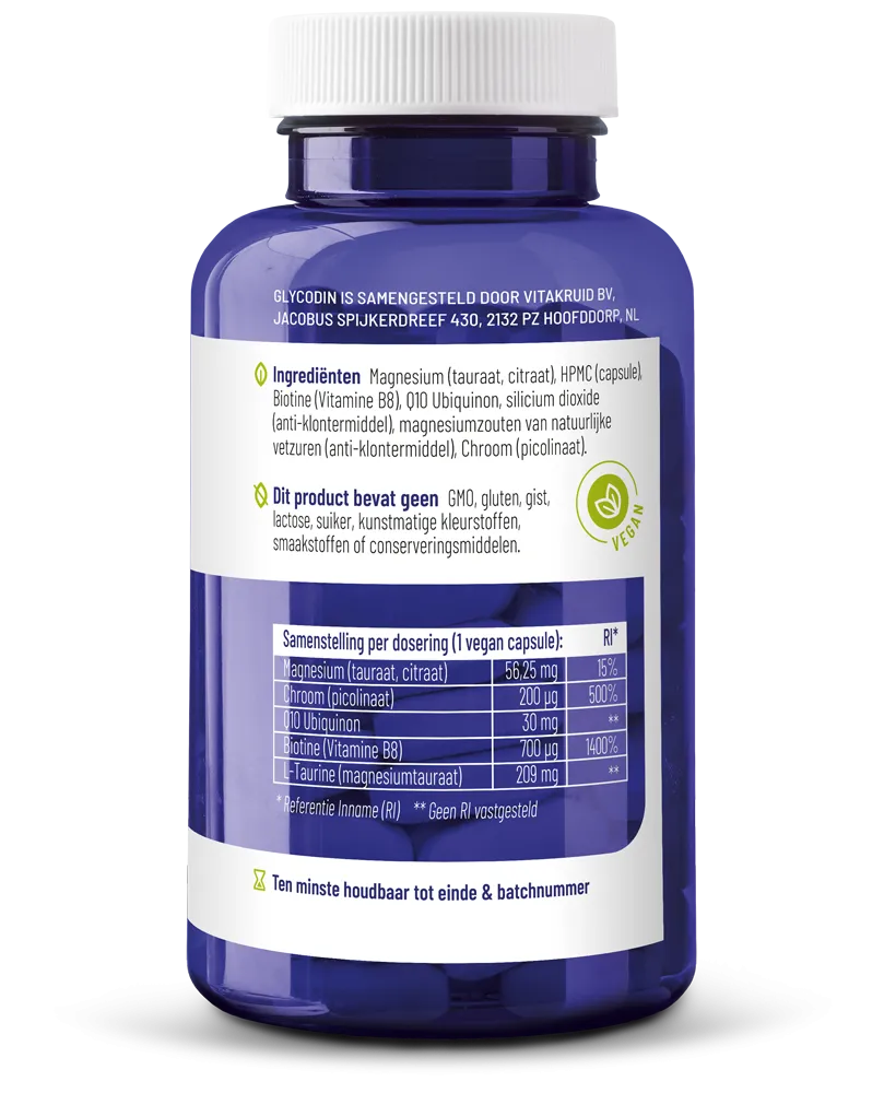 Vitakruid Glycodin Chroom Biotine (90 vega capsules)