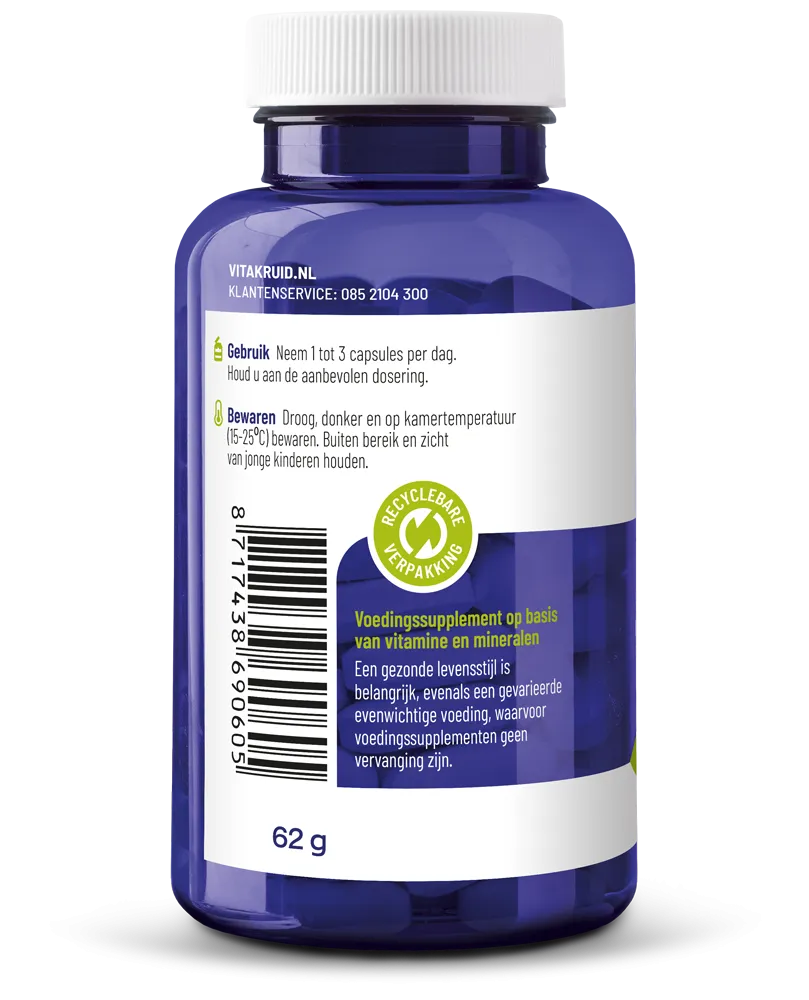 Vitakruid Glycodin Chroom Biotine (90 vega capsules) - image 4