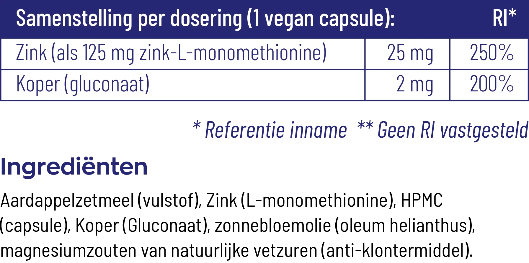 Vitakruid Zink Methionine & Koper Gluconaat (90 vega capsules) - image 4
