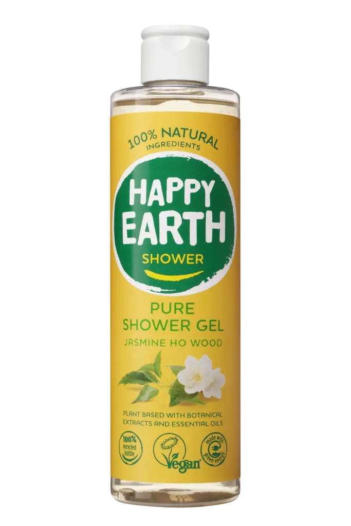 Happy Earth Douchegel jasmine ho wood (300 ml)