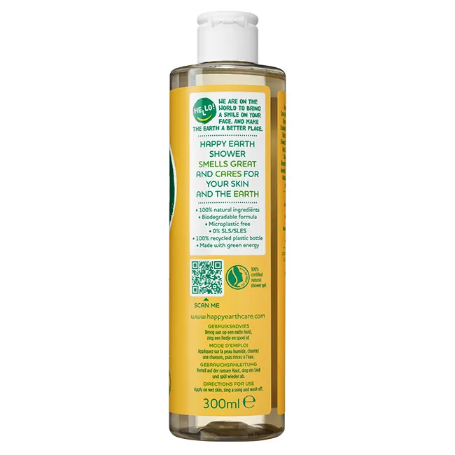 Happy Earth Douchegel jasmine ho wood (300 ml) - image 7