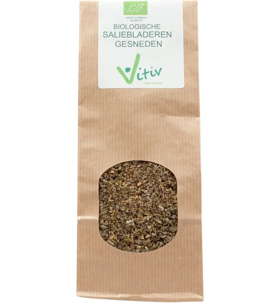 Vitiv Salieblad Gesneden Bio (25 gr)