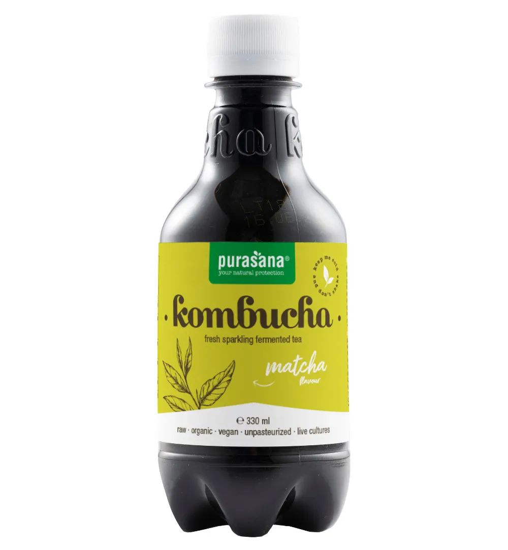 Purasana Kombucha Matcha Vegan Bio (330 ml)
