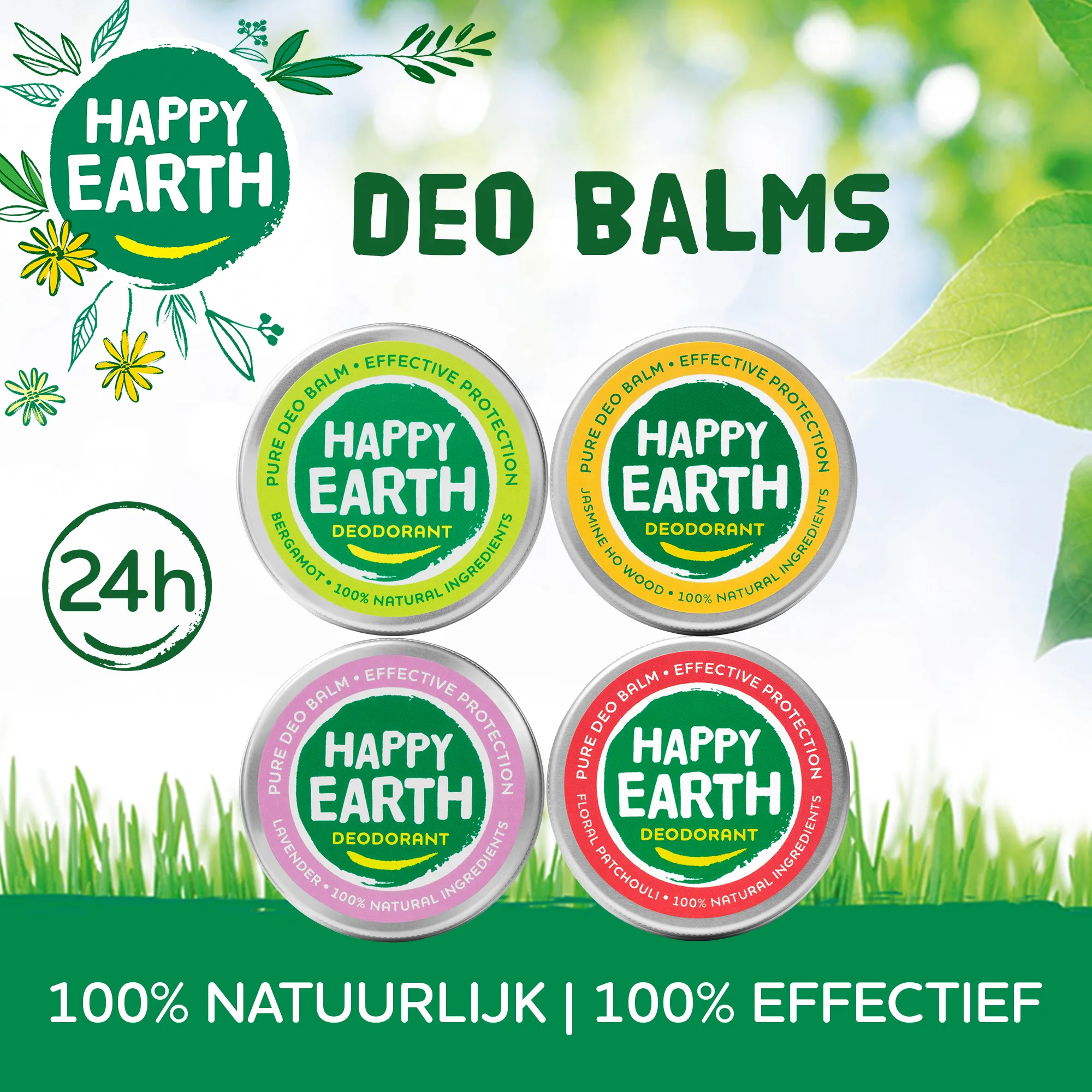 Happy Earth Deodorant balm jasmine ho wood (45 gr) - image 2