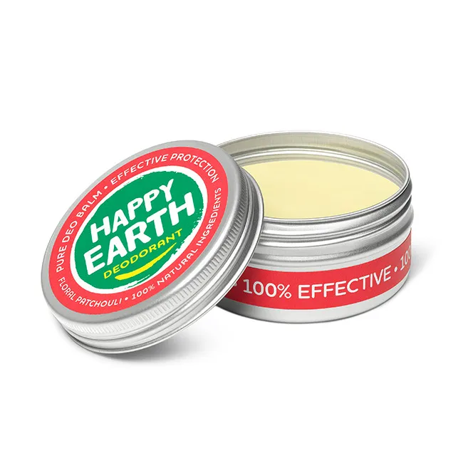 Happy Earth 100% Natuurlijke Deodorant Balm Floral Patchouli (45 gr) - image 7