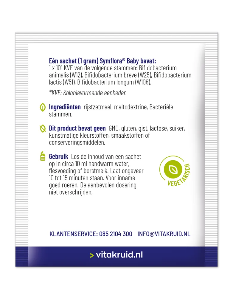 Vitakruid Symflora® Baby Probiotica voor Moeder & Baby (30 zakjes) - image 2