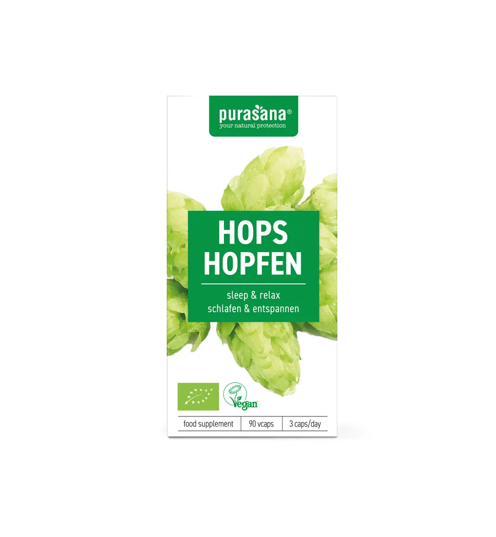 Purasana Hop 200 Mg Bio (90 vega capsules)