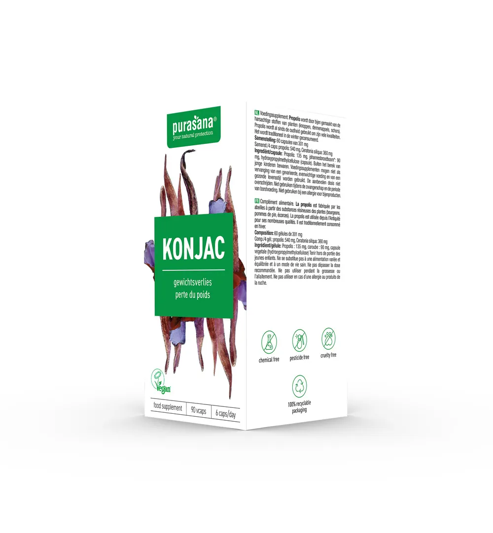 Purasana Konjak Extract 530 Mg (90 vega capsules) - image 4