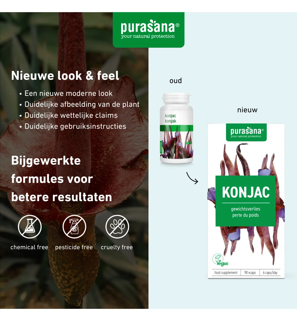 Purasana Konjak Extract 530 Mg (90 vega capsules) - image 7