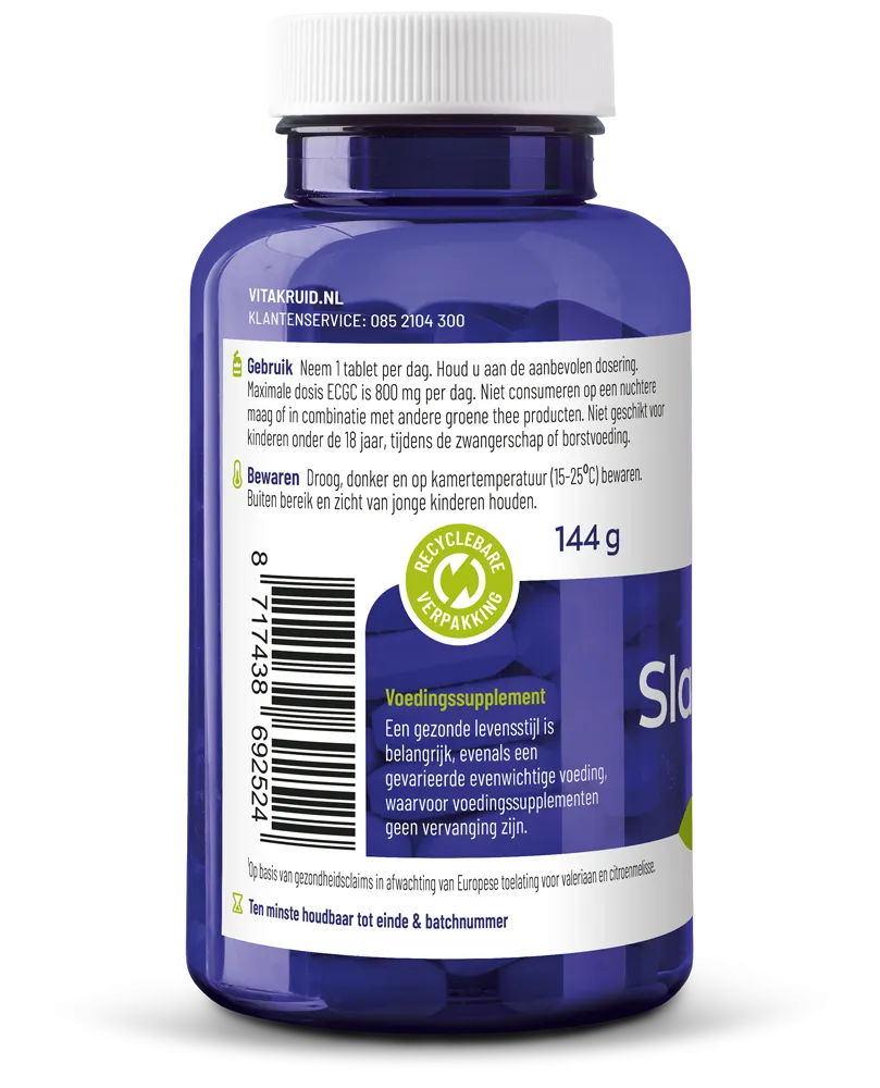 Vitakruid Slaapcomplex Oa Valeriaan Magnesium Bisglycinaat (90 Tabletten)