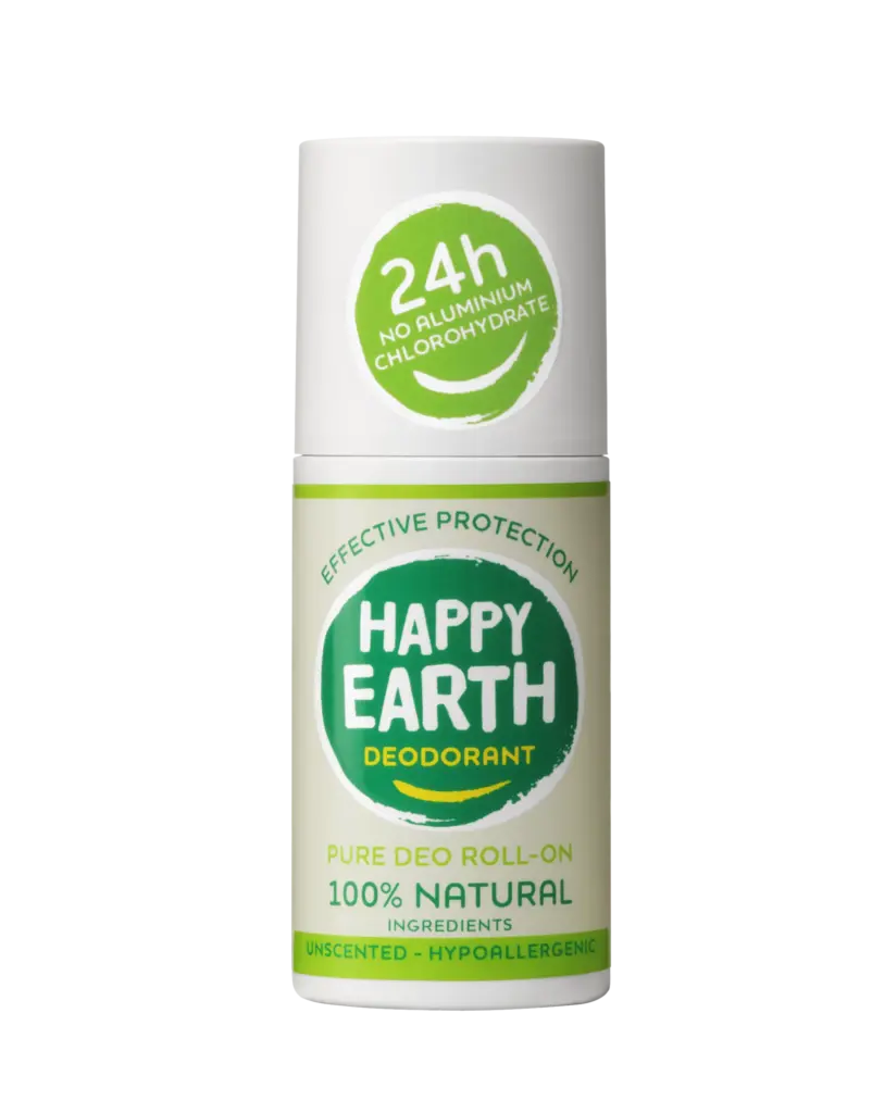 Happy Earth Pure deodorant roll-on unscented (75 ml)