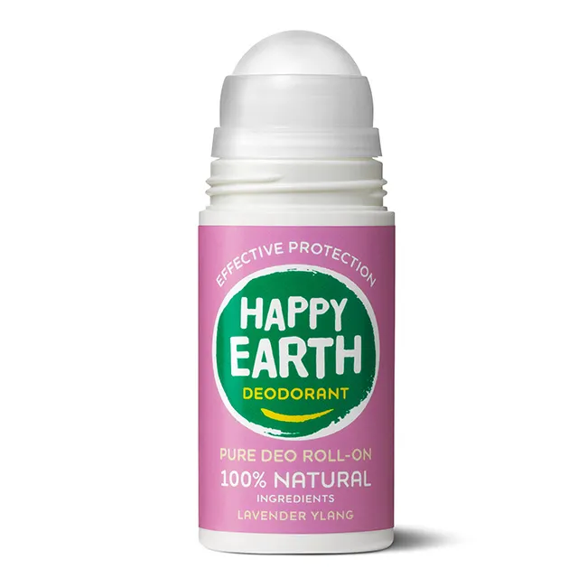 Happy Earth Pure deodorant roll-on lavender ylang (75 ml) - image 6
