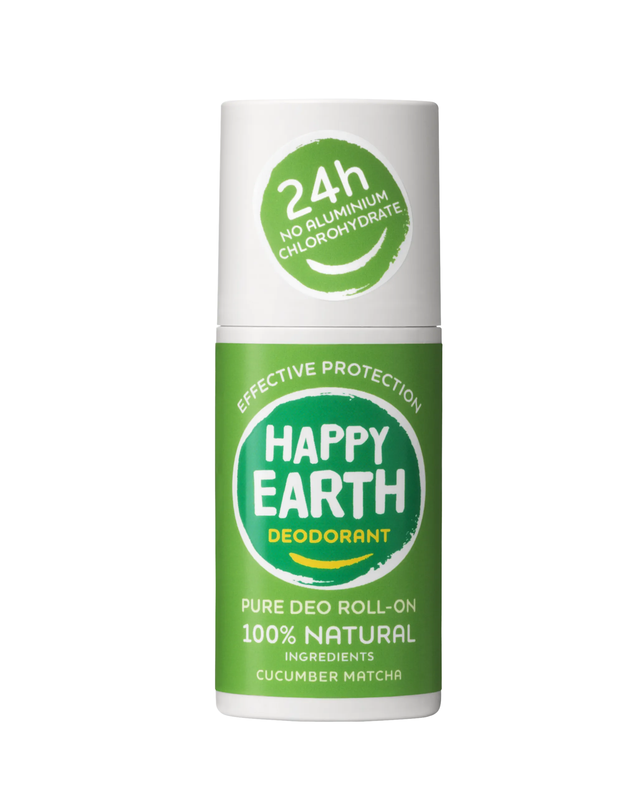 Happy Earth Pure deodorant roll-on cucumber matcha (75 ml)