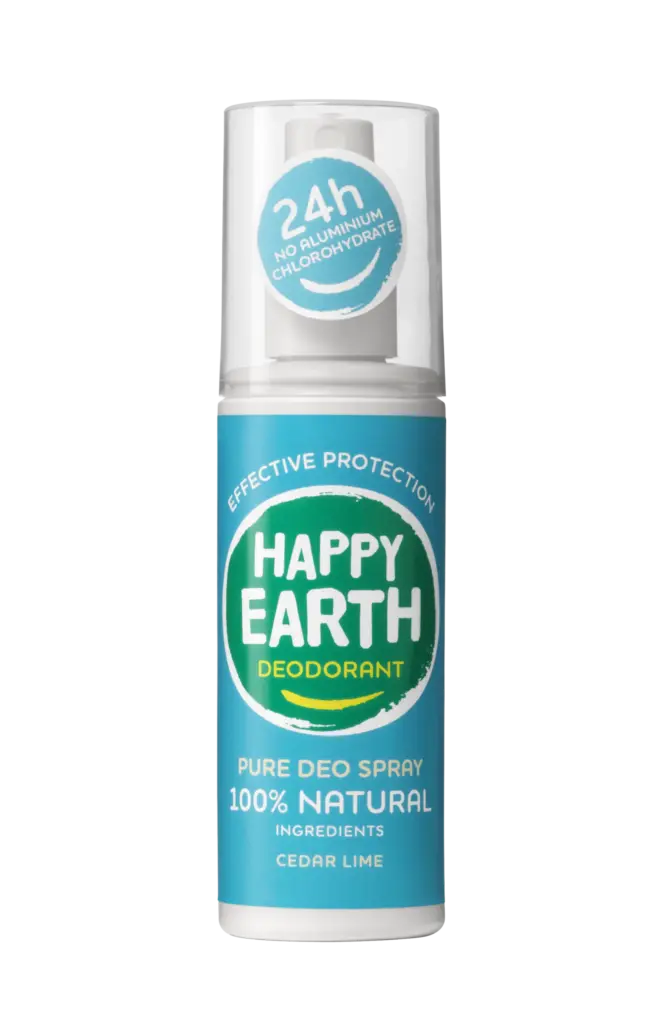 Happy Earth Pure deodorant spray cedar lime (100 ml)