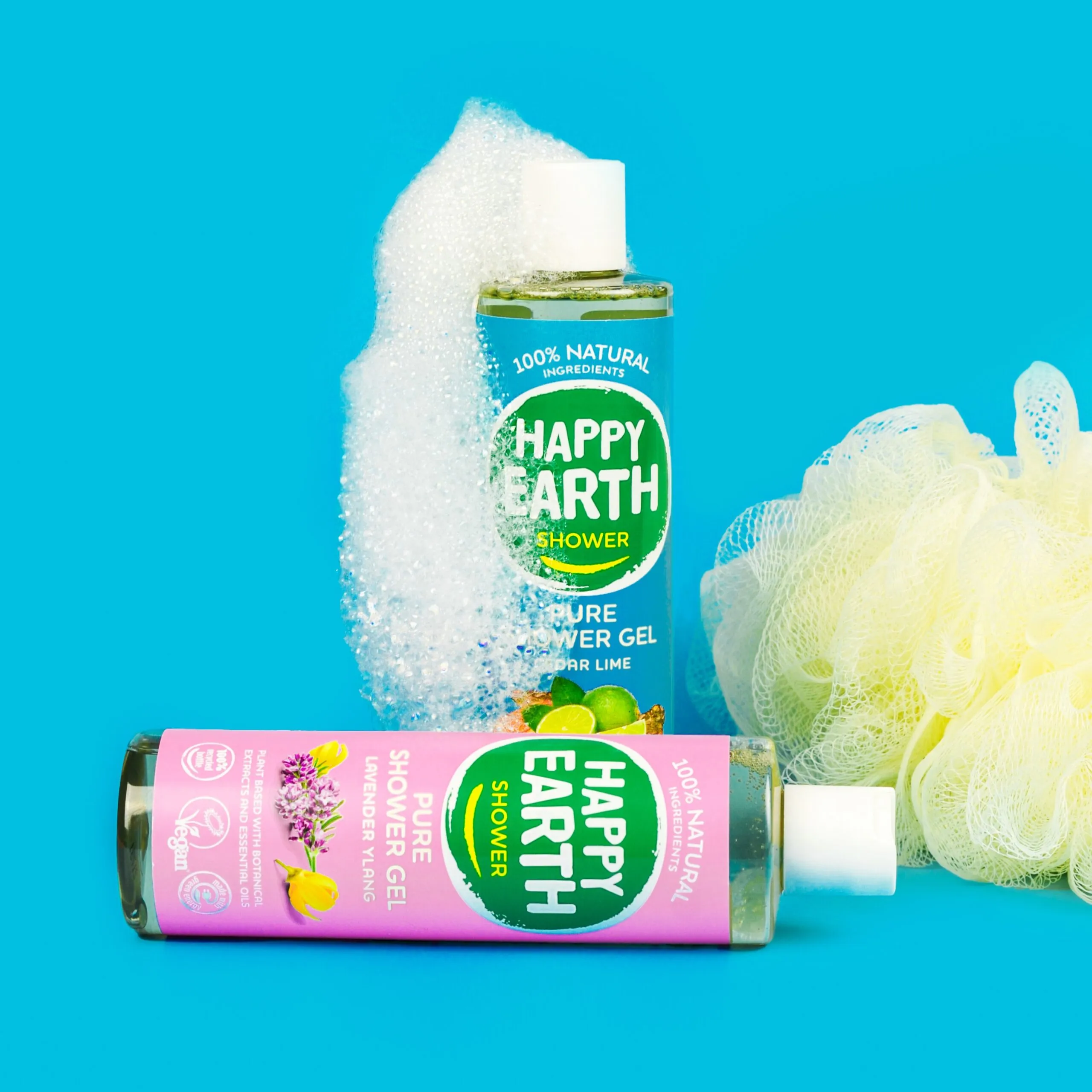 Happy Earth Pure showergel cedar lime (300 ml) - image 4