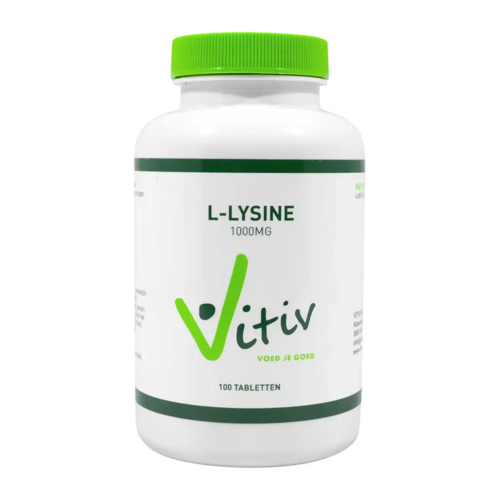 Vitiv L-Lysine 1000 Mg (100 tabletten)