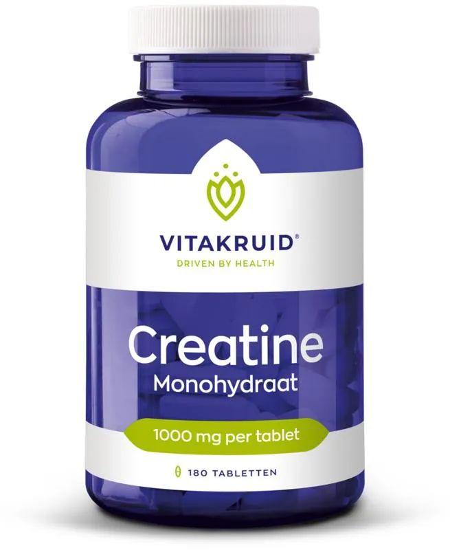 Vitakruid Creatine Monohydraat 1000mg (180 tabletten)
