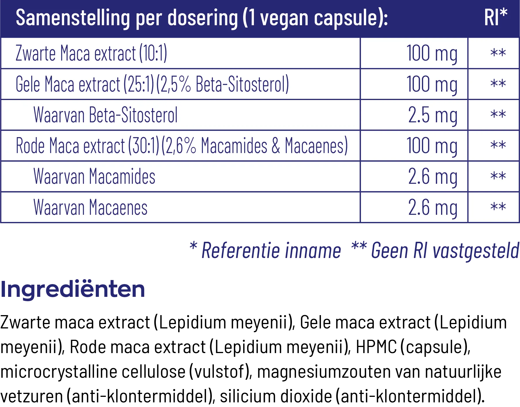 Vitakruid Maca Complex (90 vega capsules) - image 3