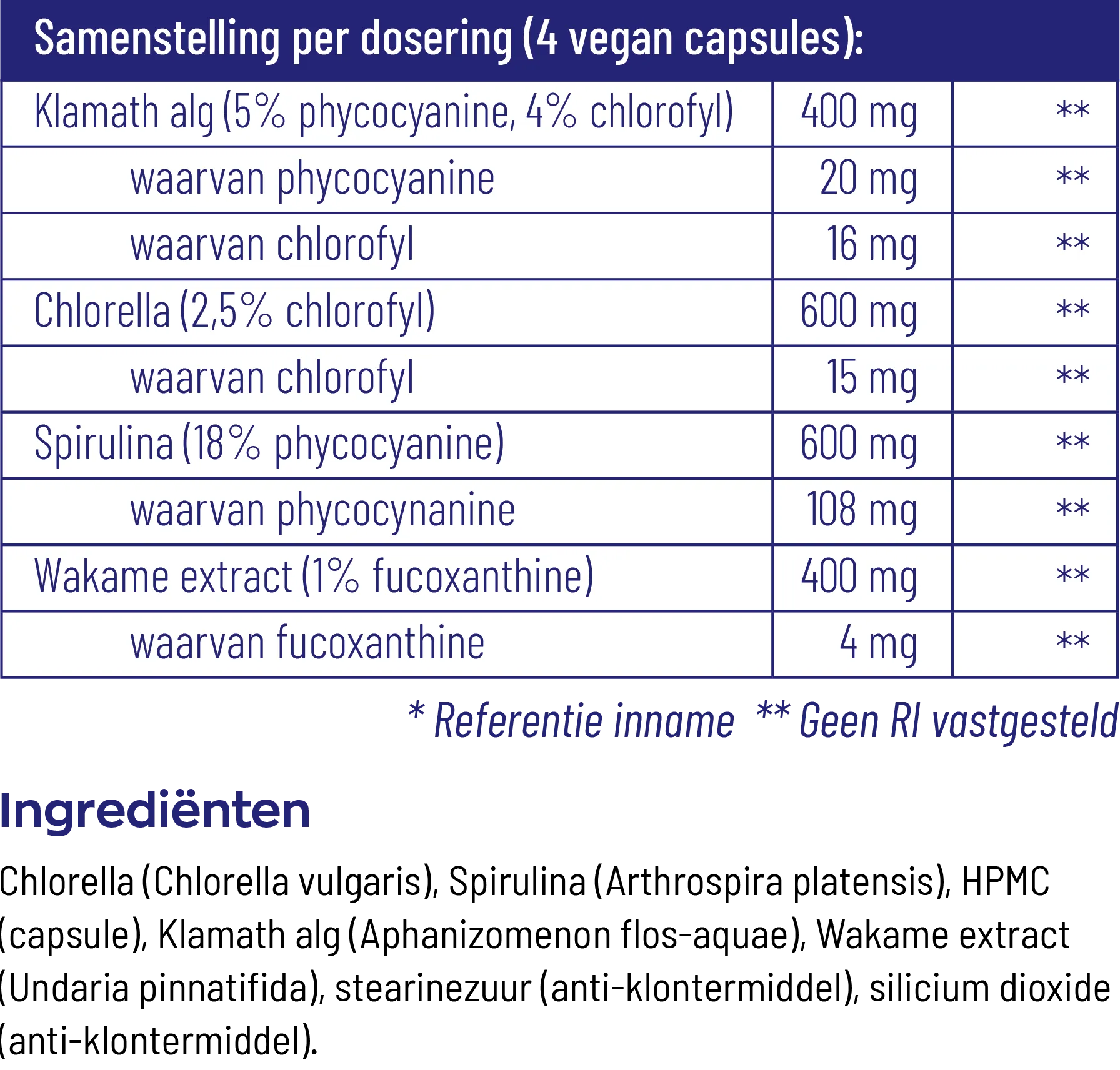 Vitakruid Marine Fytoplankton (120 vega capsules) - image 3