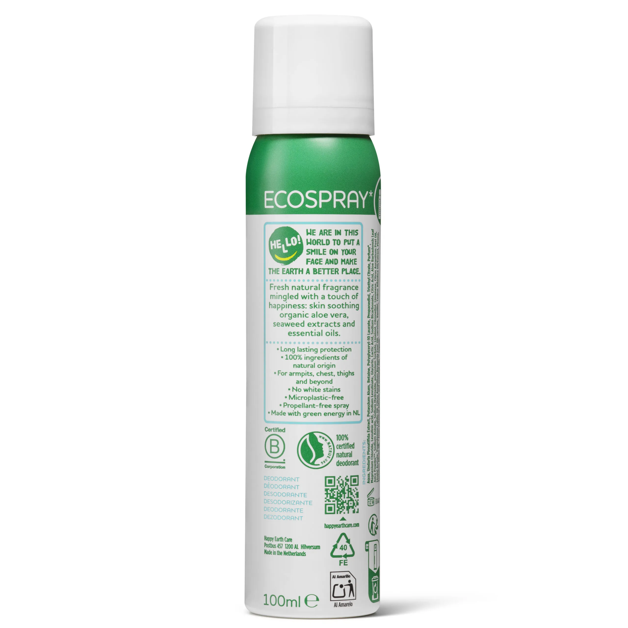 Happy Earth 100% Natural Whole Body Deo Spray Cedar & Lime (100 ml) - image 5