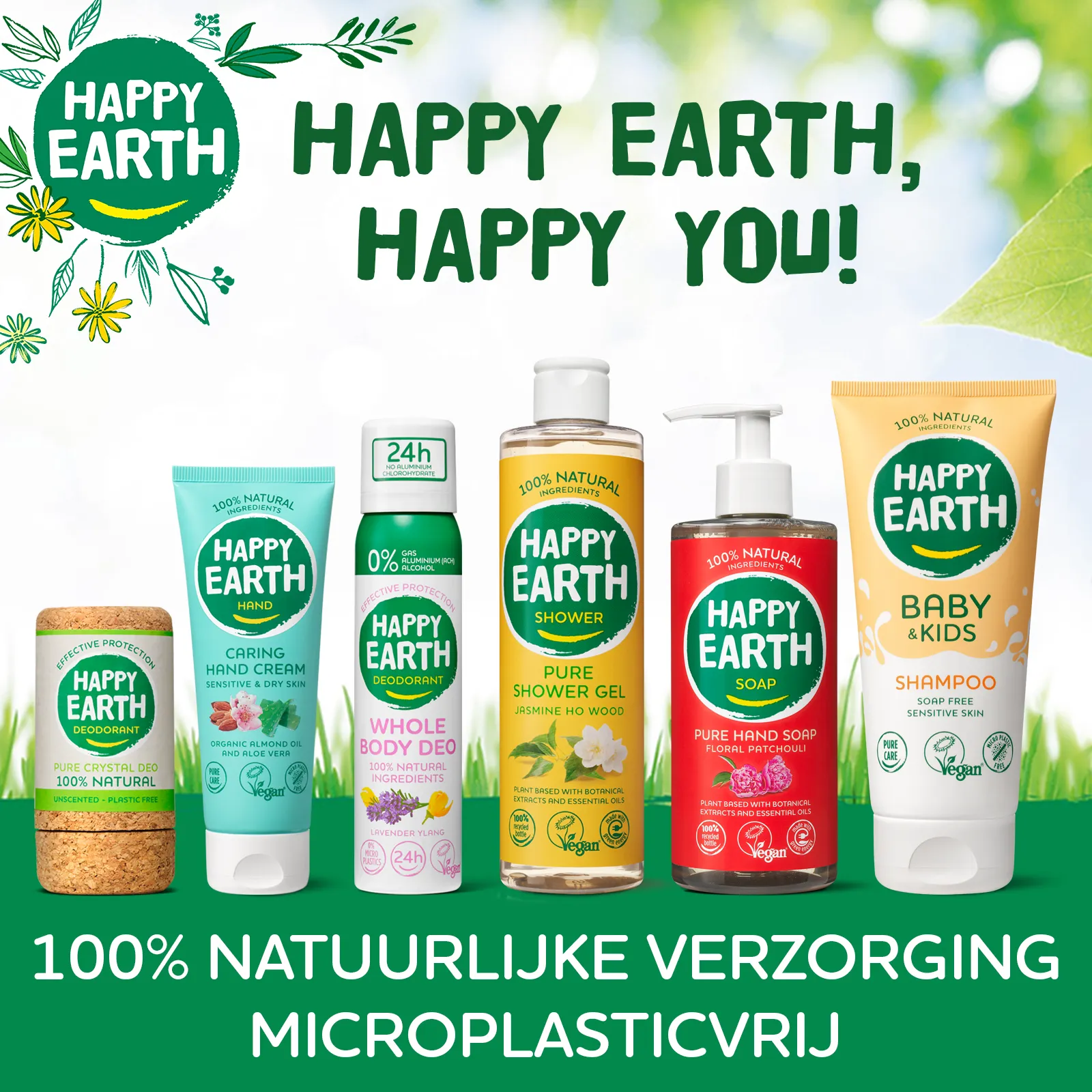 Happy Earth Deobodyspray Lavendel (100 ml)