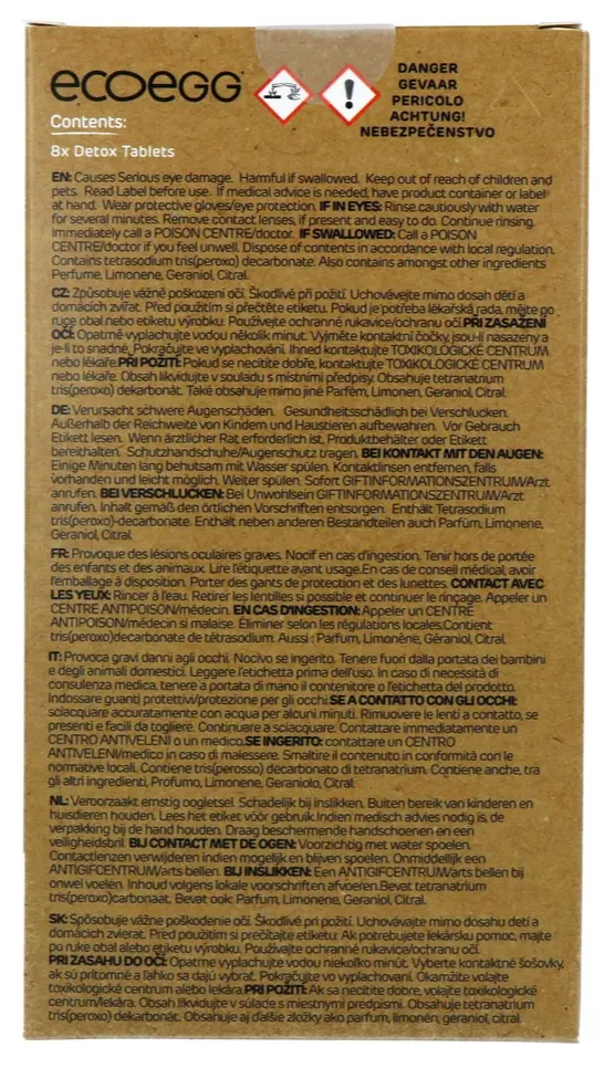 Eco Egg Ecoegg Detox Tablets (6 tabletten)