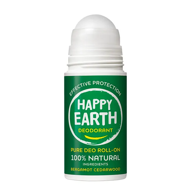 Happy Earth 100% Natural Deo Roll-on Bergamot Cedarwood (75 ml) - image 8