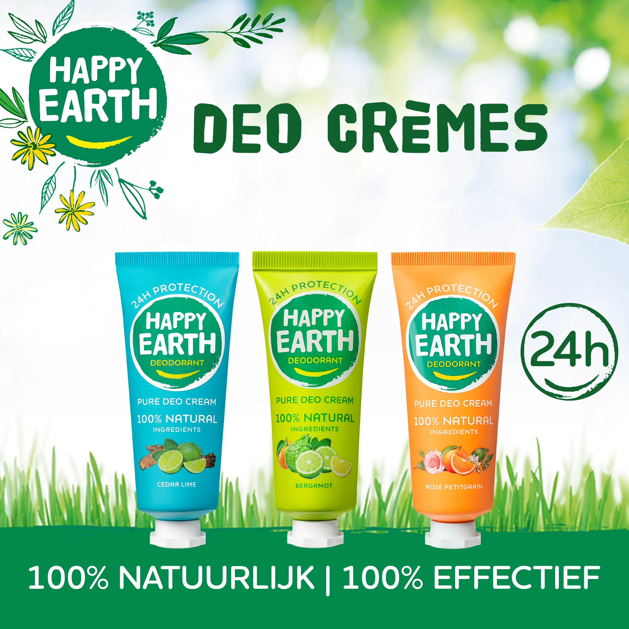 Happy Earth Pure Deodorantcreme Cedar (40 ml) - image 2